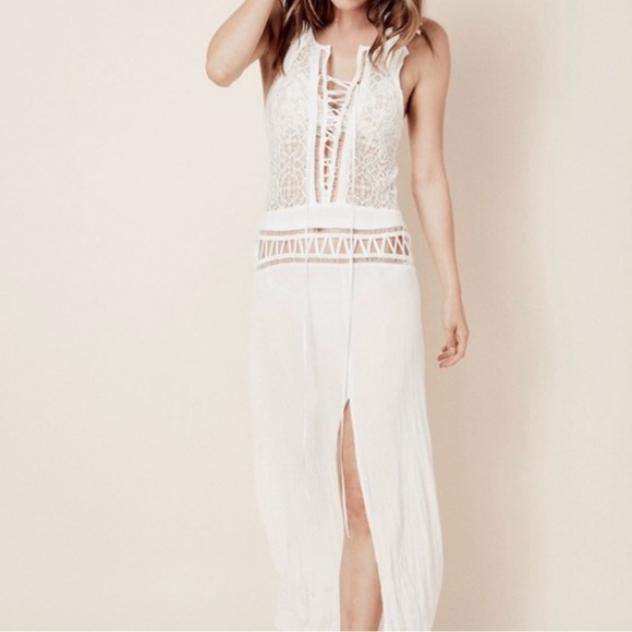 FOR LOVE & LEMONS SWIM Martinique Maxi Cover Up Dress - Picture 4 of 16